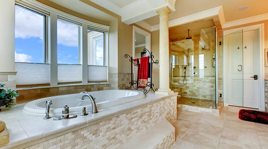 Natural Stone Bathroom Renovation Project
